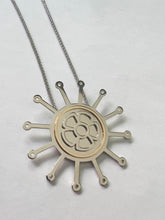 Load image into Gallery viewer, Sunny silver with yellow gold plated statement pendant