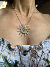 Load image into Gallery viewer, Sunny silver with yellow gold plated statement pendant