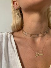 Load image into Gallery viewer, Silver &amp; yellow gold plated double necklace
