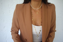 Load image into Gallery viewer, Multi-heart chain belt gold plated necklace