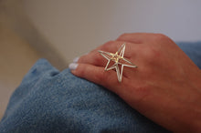 Load image into Gallery viewer, 360 gold &amp; silver star ring
