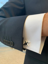 Load image into Gallery viewer, Men Stars silver cufflinks
