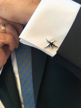 Load image into Gallery viewer, Men Stars silver cufflinks
