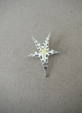 Load image into Gallery viewer, Glamorous star silver &amp; gold plated brooch
